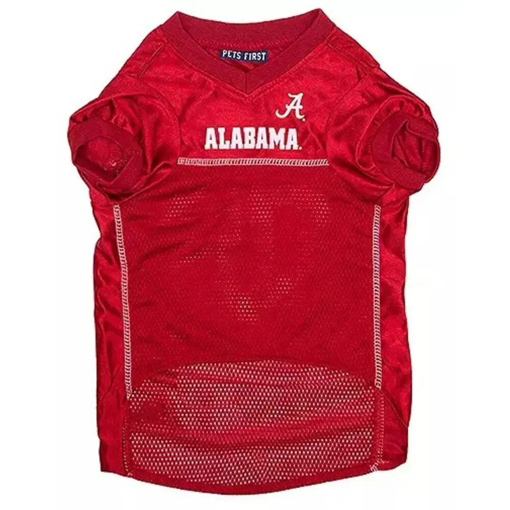 Alabama Crimson Tide Dog Jersey Large NCAA Pets First Football Mesh Shirt Roll